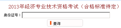 無錫2013年經濟師考試成績查詢入口