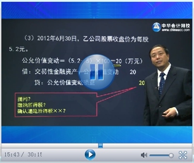 正保會計網校CPA考試網上輔導課程