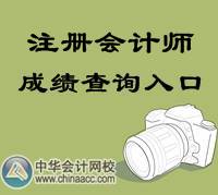 2014年注冊會計師成績查詢入口