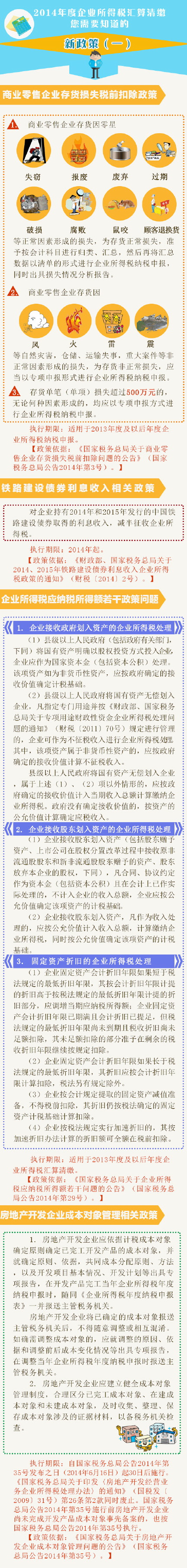 2014企業所得稅匯算清繳需要知道的新政策（一）