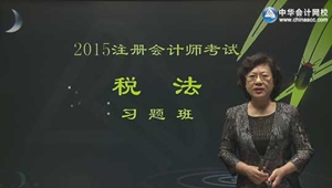 2015年注冊會計師葉青稅法習題班