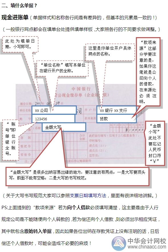 小出納的銀行日常：人民幣現金存款