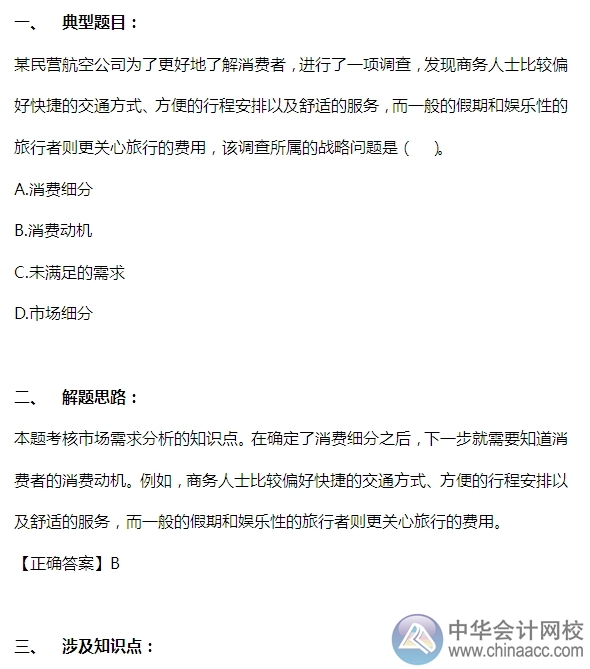 2015注會“借題發揮”戰略篇：市場需求分析