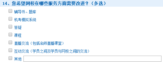 2015年稅務師考試查分后調查問卷
