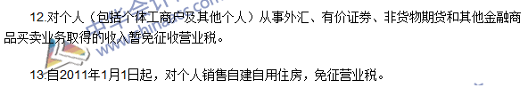 2016注冊會計師《稅法》高頻考點：稅收優惠 