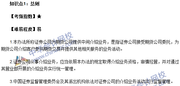 期貨從業考試《期貨法律法規》法條十高頻考點：總則