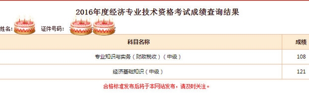 網校經濟師學員考試成績