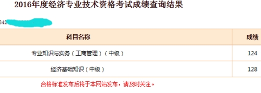網校經濟師學員考試成績