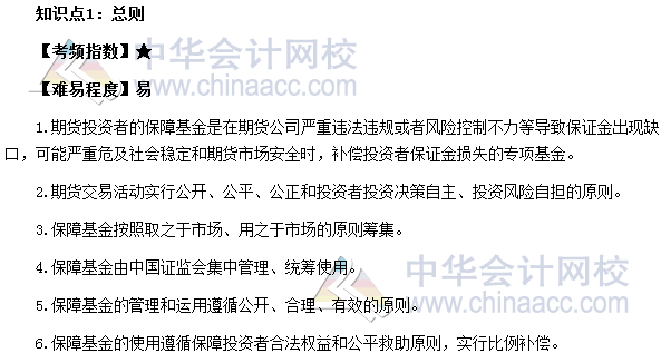 2017期貨從業考試《期貨法律法規》法條二高頻考點：總則
