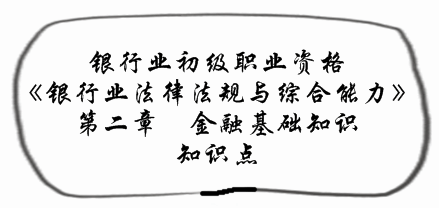 2017銀行業初級資格《法律法規》預習階段第二章知識點匯總