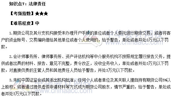 2017年期貨從業《期貨法律法規》高頻考點：業務規則