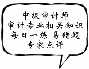 中級審計師《審計專業相關知識》易錯題解析