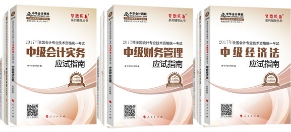 正保會計網校2017年中級會計職稱“夢想成真”系列“五冊直達+教材”