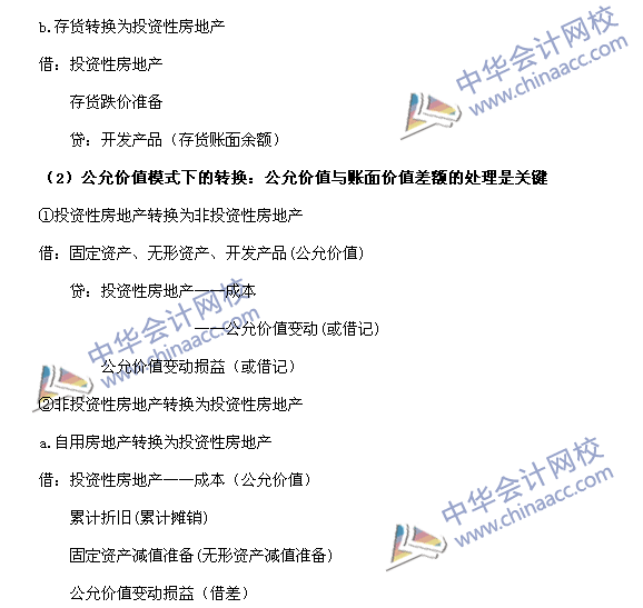 2017《中級會計實務》高頻考點：投資性房地產的轉換