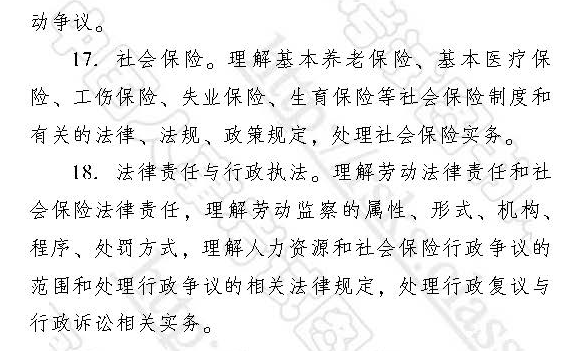 2017經濟師中級人力資源管理師專業大綱
