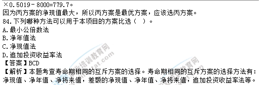2017中級經濟師建筑試題解析
