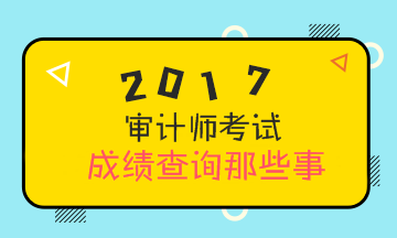 2017年審計師考試成績查詢 你需要知道這些