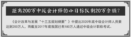 中級考生請聽題：聽說2018年中級會計職稱考試要卡通過率？