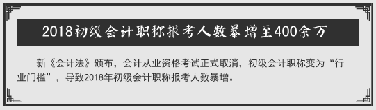 中級考生請聽題：聽說2018年中級會計職稱考試要卡通過率？
