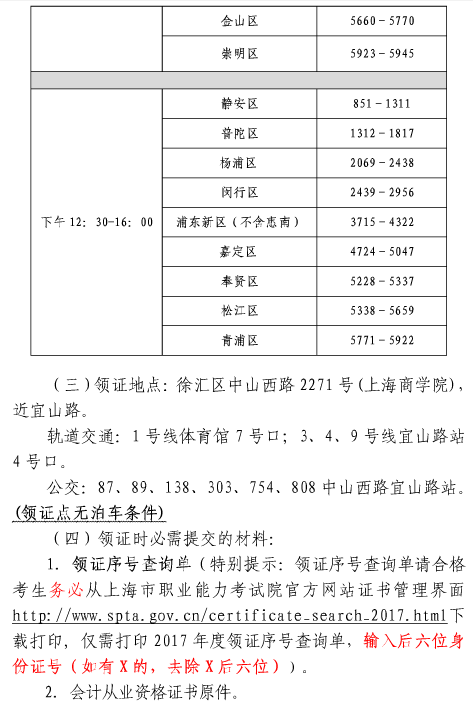 上海2017年中級會(huì)計(jì)職稱證書5月6日集中發(fā)放