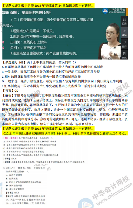 2018年第二批次中級經(jīng)濟(jì)基礎(chǔ)知識試題涉及考點(diǎn)對比【100-105題】