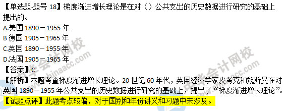 2018年經(jīng)濟(jì)基礎(chǔ)知識(shí)試題及考點(diǎn)：梯度漸進(jìn)增長(zhǎng)理論0218