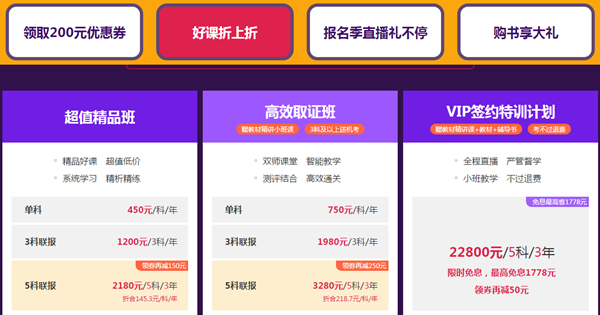 2019稅務師課程領券折上折