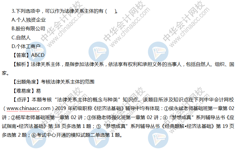 經濟法基礎試題及答案（回憶版）