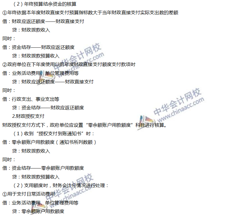 國庫集中支付業務