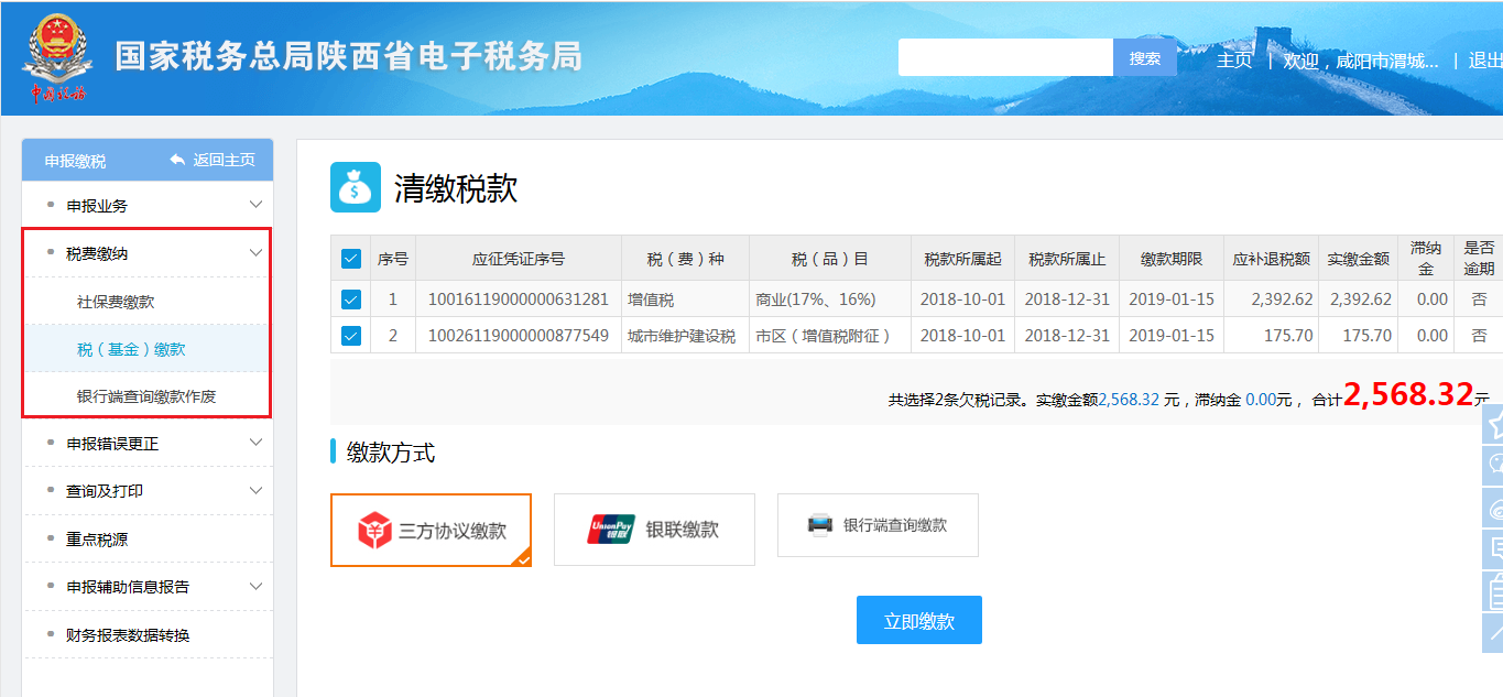 小規模納稅人網上稅務局申報流程
