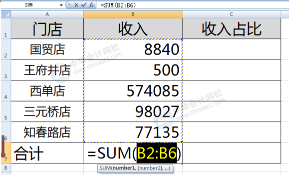 SUMIF函數