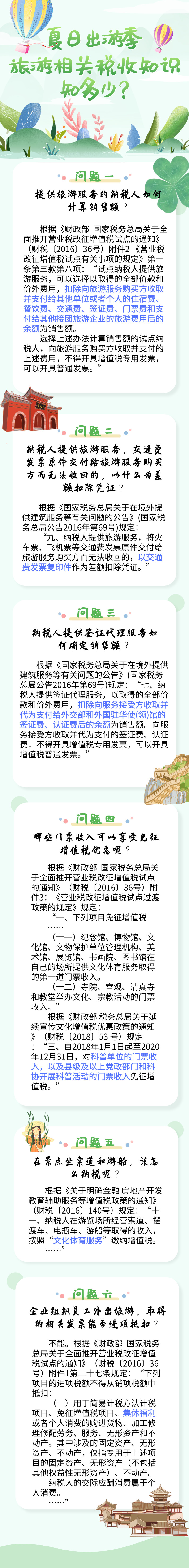 旅游相關稅收知識