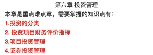 中級會計財管各章節易考點