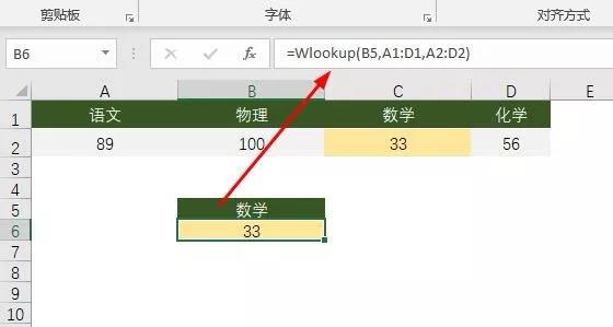 Wlookup函數