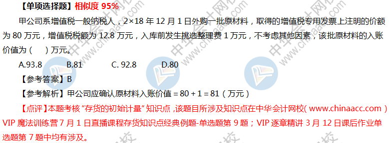 VIP簽約特訓計劃《中級會計實務(wù)》考試情況分析