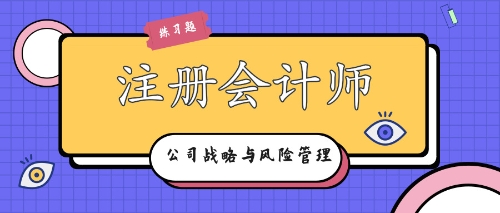 注冊會計師戰略練習題