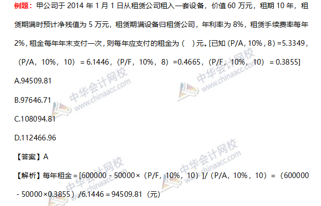 常見的財管公式總結