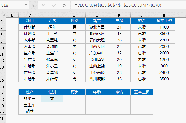 Vlookup函數最經典的12種用法