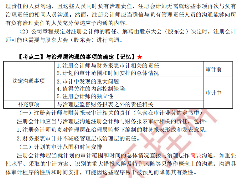 注冊會計師審計第十四章干貨內容考點2