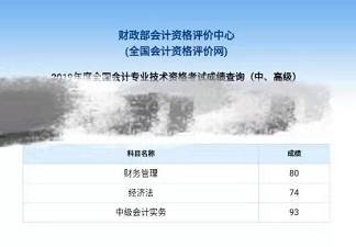 中級會計職稱面授班學員報喜啦 高分不斷！