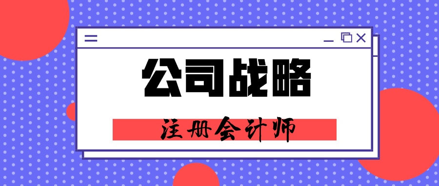 公司戰略注冊會計師