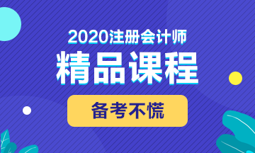 一步領你看懂網校2020年注冊會計師這些課程的區別