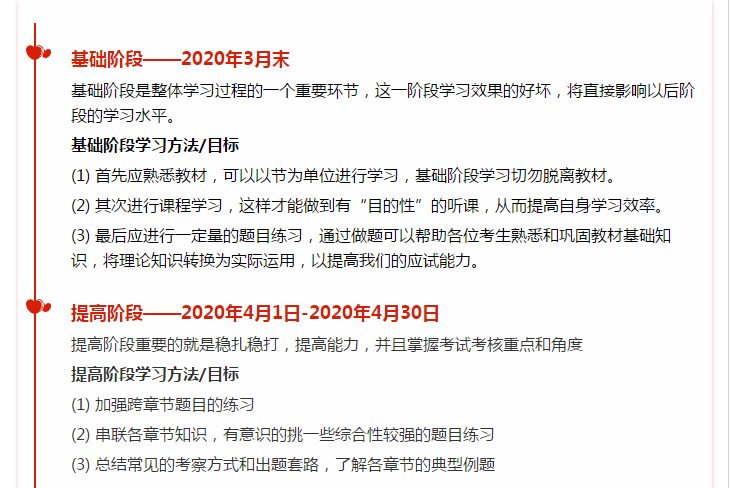 2020年初級備考有哪些重要時間節點 三大階段要注意！