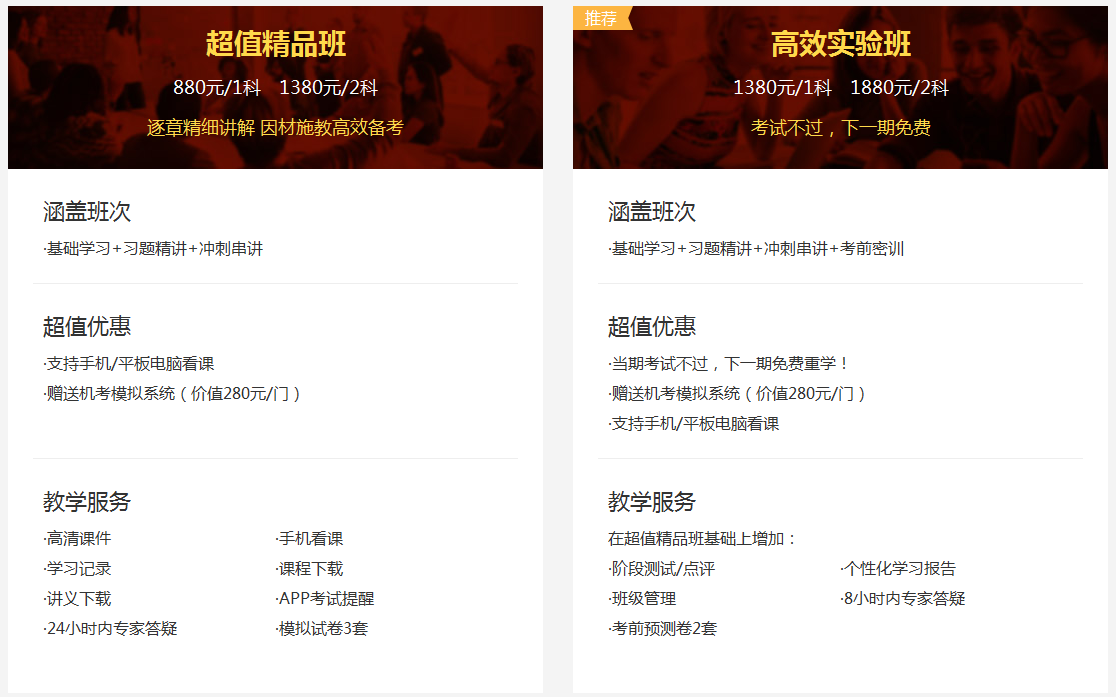 基金從業考試輔導班