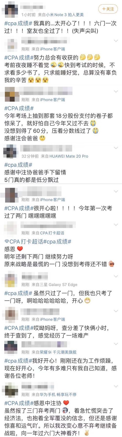 2019年注冊(cè)會(huì)計(jì)師能查分啦！