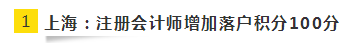 快來圍觀！上海注冊會計師增加落戶積分？