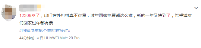 致中級會計職稱考生：12306崩了 過年回家的票搶著了嗎？