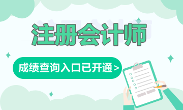 2019年注冊會計師官方成績查詢入口