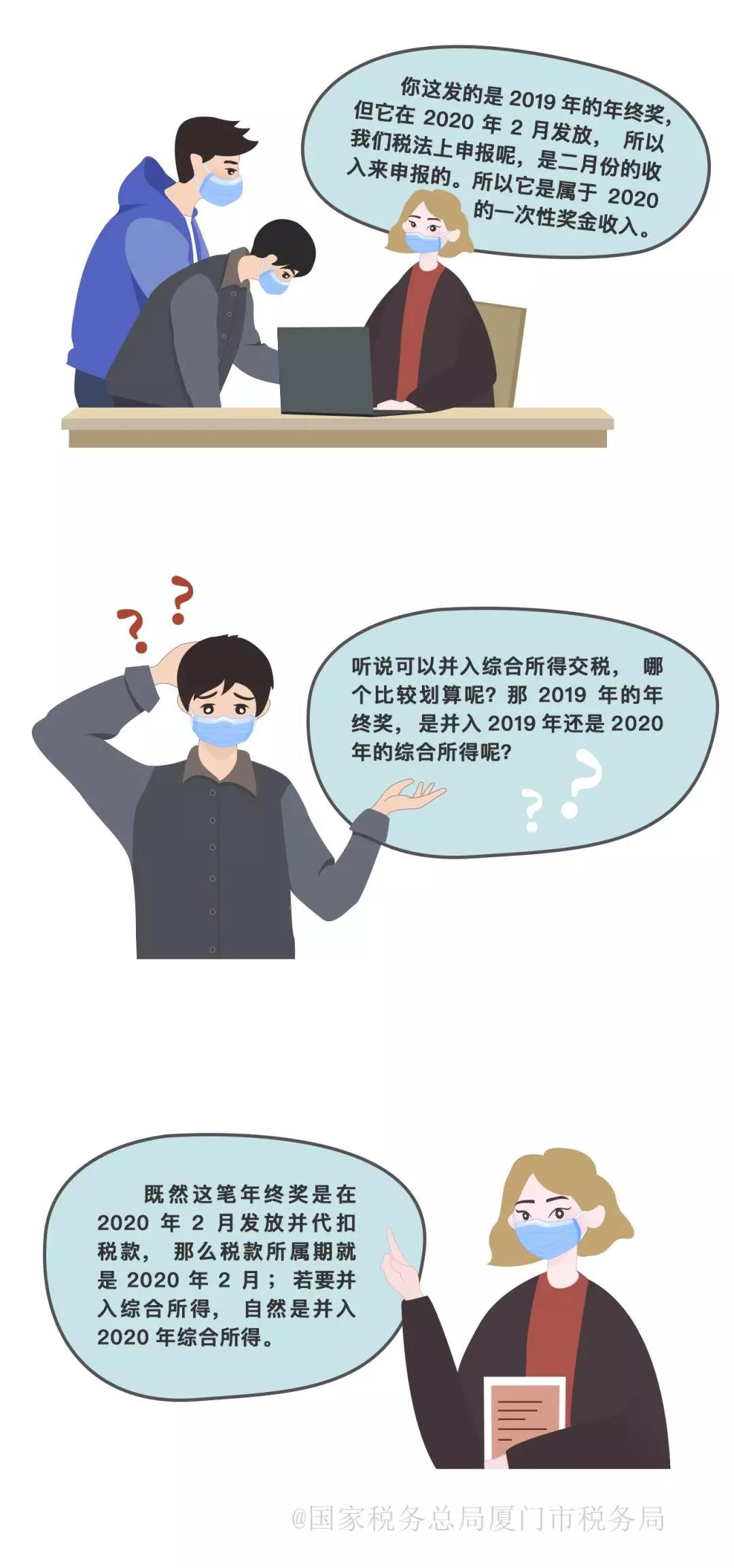 2月份發的19年年終獎，聽說算20年的？4