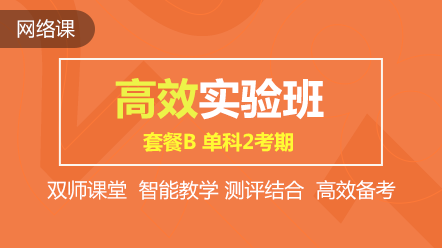 高效實驗班 1科2考期